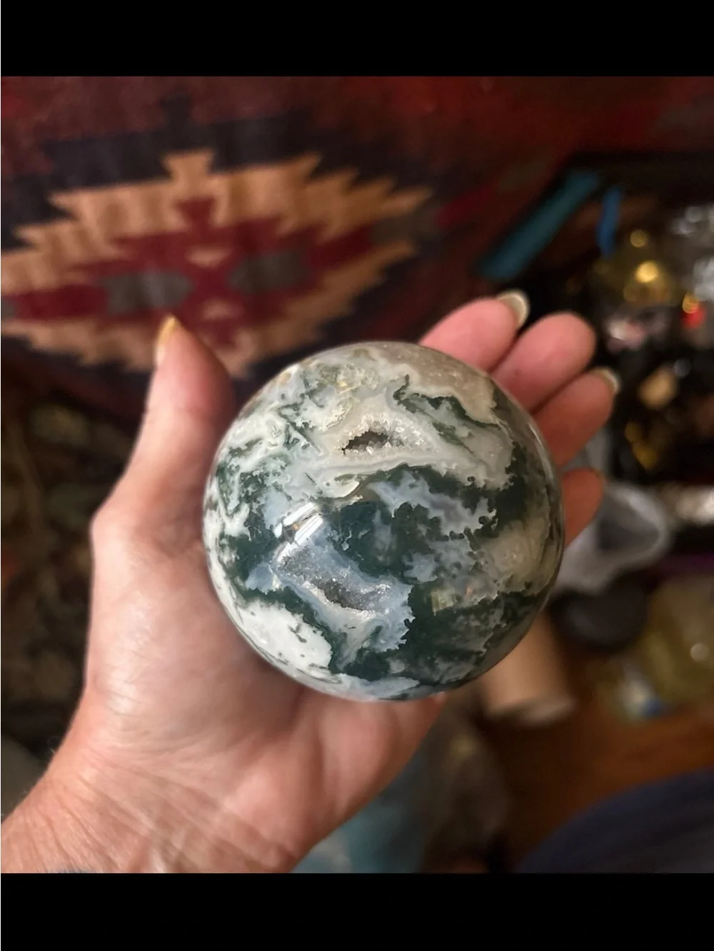 Moss Agate Sphere